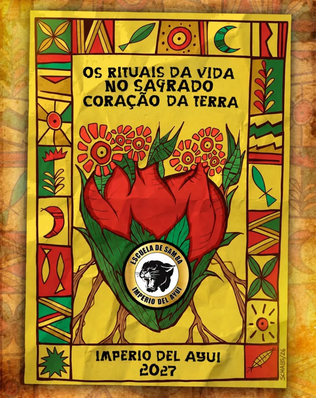 Afiche del enredo Os Rituais da Vida no Sagrado Coração da Terra de Imperio del Ayuí