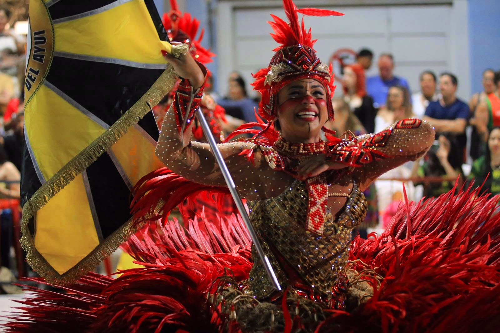 Destaque de Imperio del Ayuí con estandarte amarillo y negro