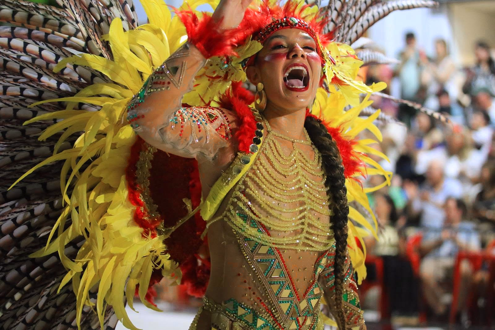 Destaque de Imperio del Ayuí con plumas amarillas