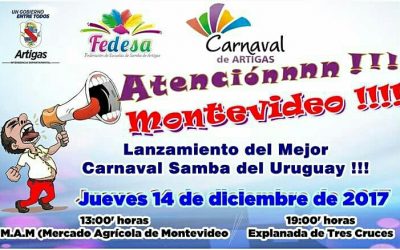 Lanzamiento del Carnaval de Artigas 2018 en Montevideo.